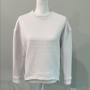 NOBULL Textured White Sweatshirt